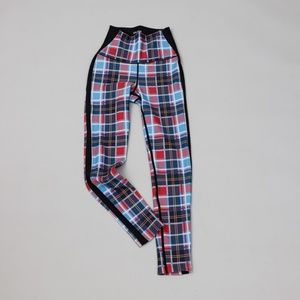 NWT Splits59 Agathe High-Waisted 7/8 Plaid Leggings